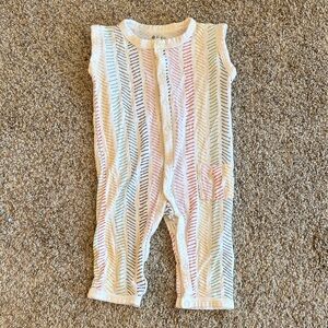 Kyte Baby Multicolor Patterned Baby Romper